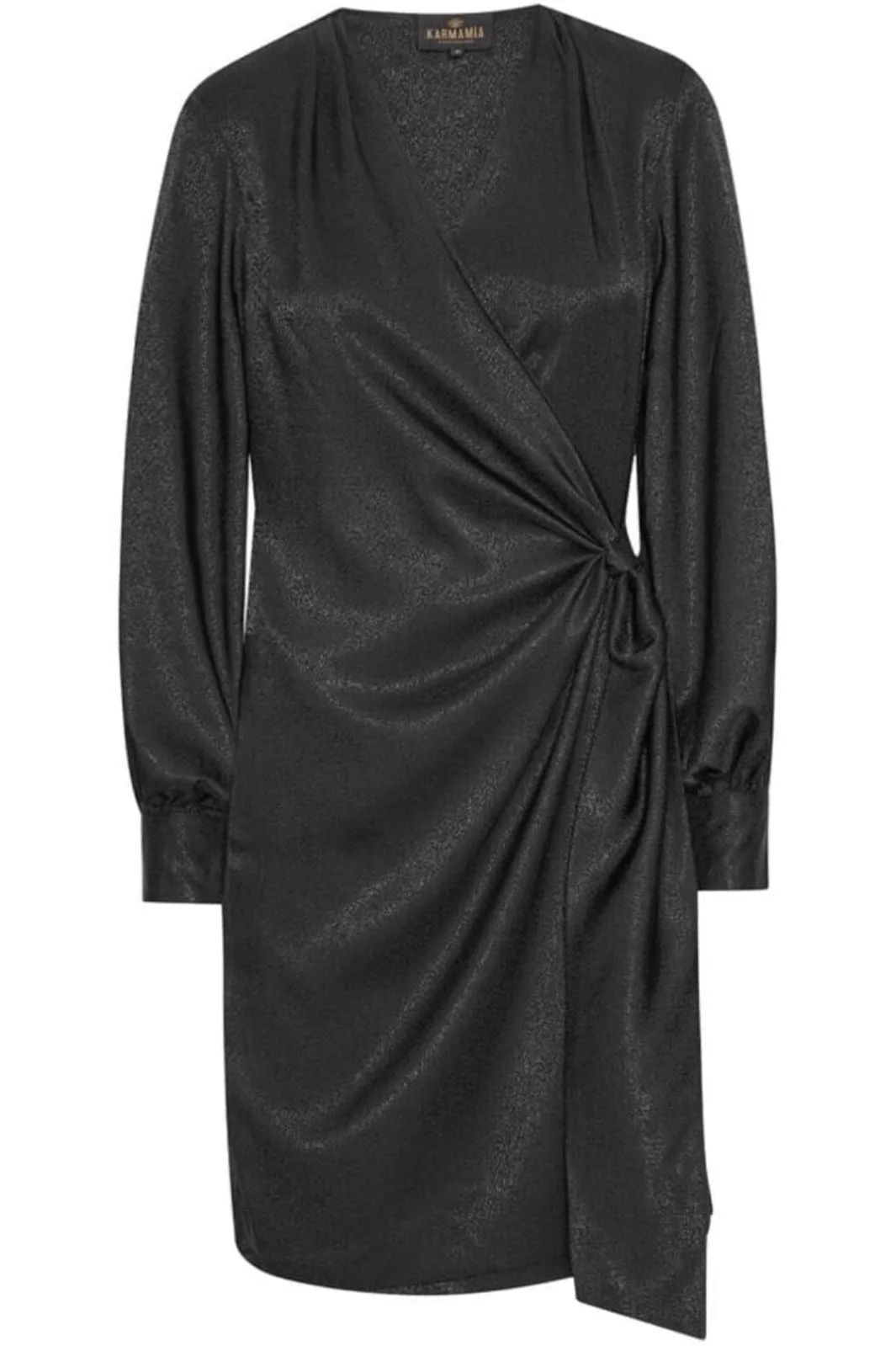 Karmamia Ines Dress Black Leo Dot Jacquard