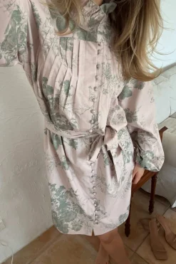 New BYIC Ingeborgic Dress A23879 Rose Dusty Green Flower