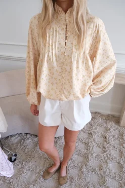 Best BYIC Ingeborgic Shirt A23929 Yellow Flower Print