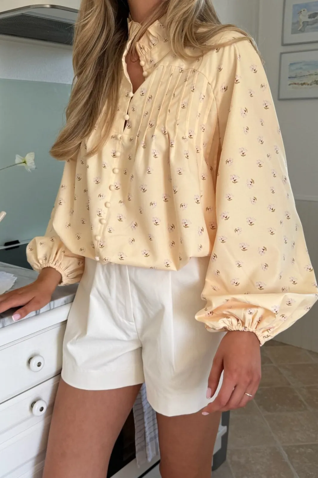 Discount BYIC Ingeborgic Shirt A23929 Yellow