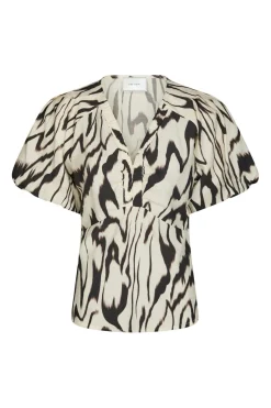 Hot Neo Noir Irina Graphic Zag Blouse 166003 121