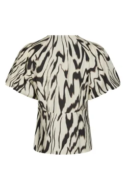 Hot Neo Noir Irina Graphic Zag Blouse 166003 121