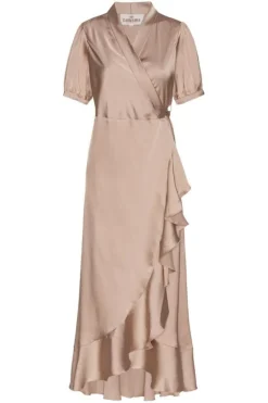 Clearance Karmamia Iris Dress Hammered Satin Blush