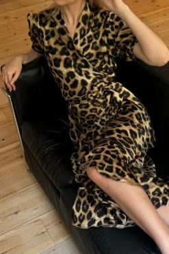 Sale Karmamia Iris Dress 1921 Hammered Leopard