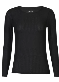 Discount Liberte Isa Ls Lace Blouse 21345 Black Wavy Lines