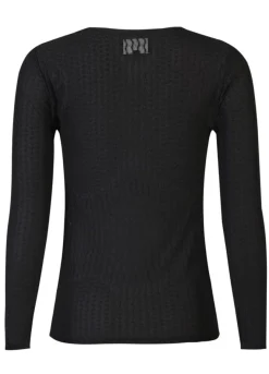 Discount Liberte Isa Ls Lace Blouse 21345 Black Wavy Lines