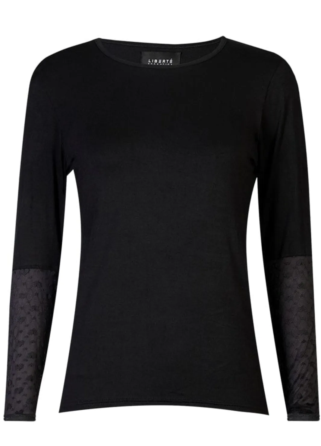 Sale Liberte Isa Ls Lace Sleeve Blouse 21348 Black Small Big Hearts