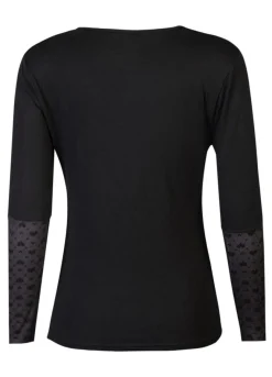 Sale Liberte Isa Ls Lace Sleeve Blouse 21348 Black Small Big Hearts