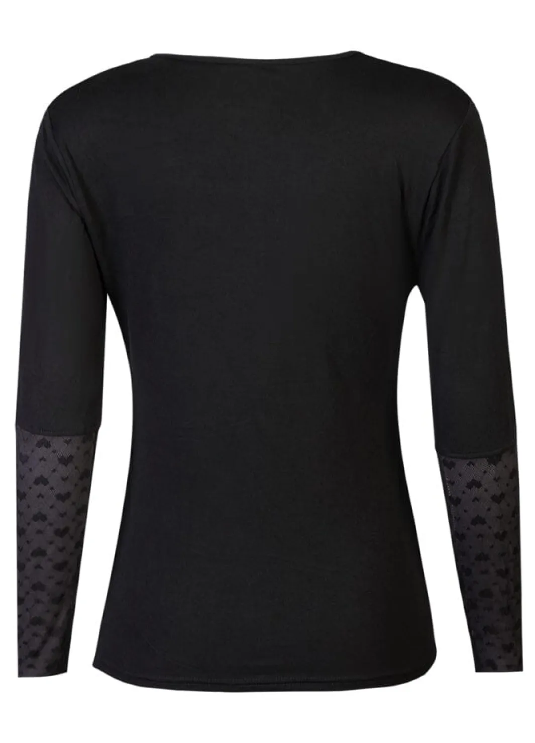Sale Liberte Isa Ls Lace Sleeve Blouse 21348 Black Small Big Hearts