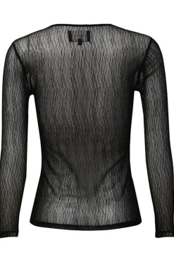 Sale Liberte Isa-Ls-Lace-Blouse 21345 Black Lines