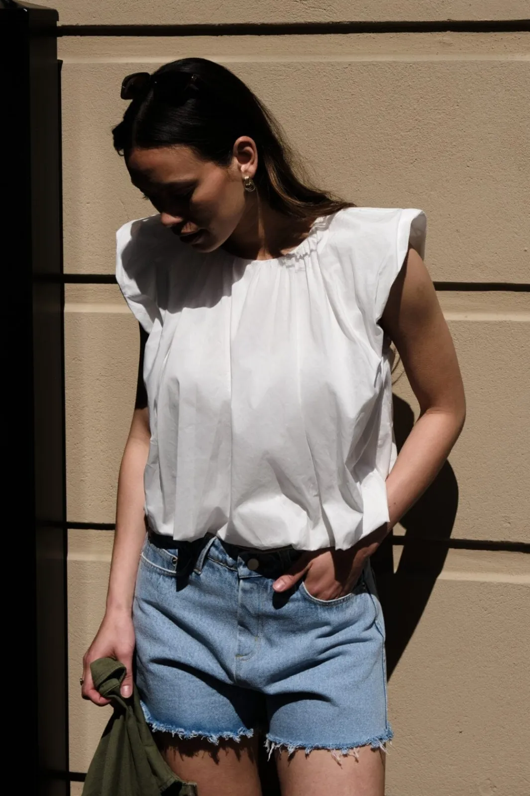 Hot Neo Noir Ivania Poplin Top 165507 120