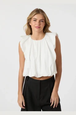 Hot Neo Noir Ivania Poplin Top 165507 120