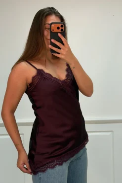Discount A-bee Ivanka top Plum