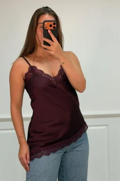 Discount A-bee Ivanka top Plum
