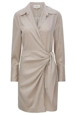 Hot Karmamia Ivy Wrap Dress Snake Jacquard