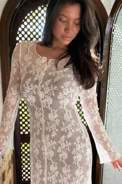 Discount BYIC Ivyic Long Dress 2612 White Lace