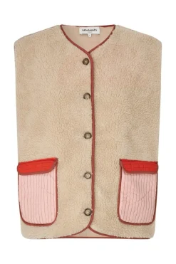 Clearance Lollys Laundry Jacell Vest Sl25545-1013 04 Sand