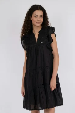 Sale Neo Noir Jamma S Voile Dress Black