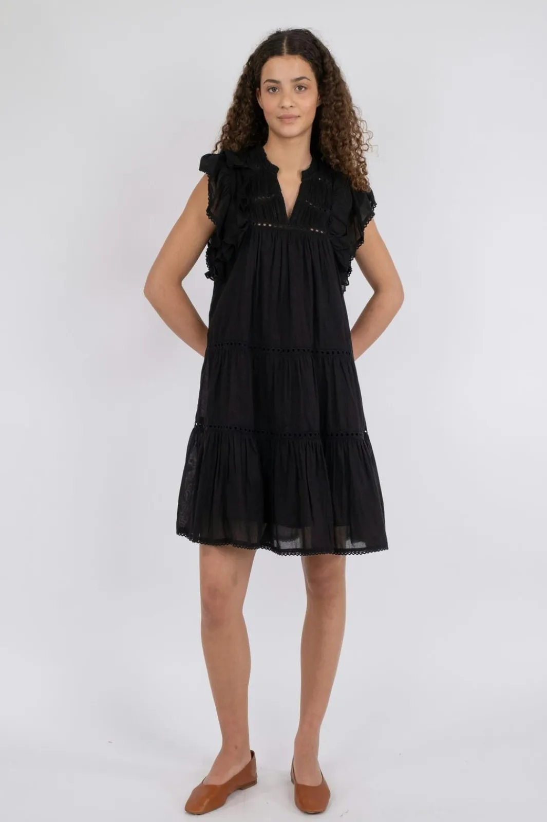 Sale Neo Noir Jamma S Voile Dress Black