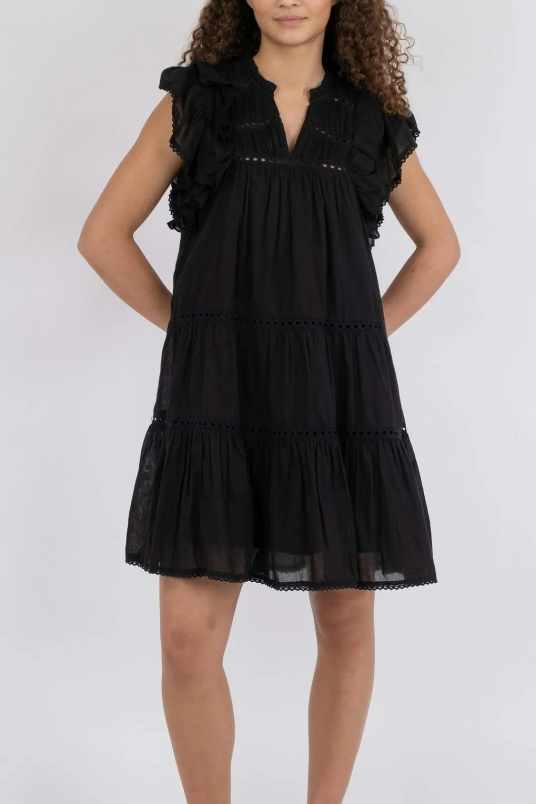 Sale Neo Noir Jamma S Voile Dress Black
