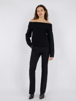 Outlet Neo Noir Jane Knit Blouse Black