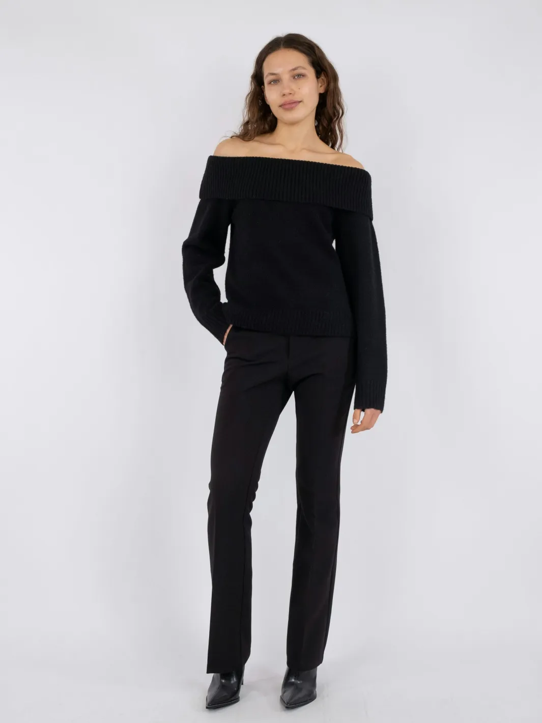 Outlet Neo Noir Jane Knit Blouse Black