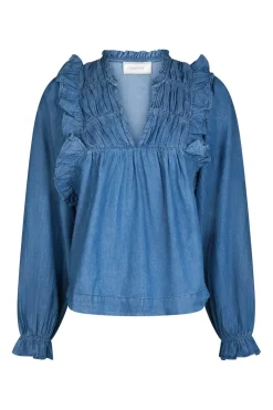Sale Neo Noir Janis Denim Blouse 166664 140