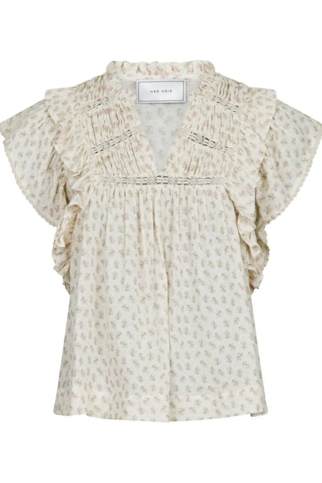 Online Neo Noir Jayla Basic Blossom Top Creme