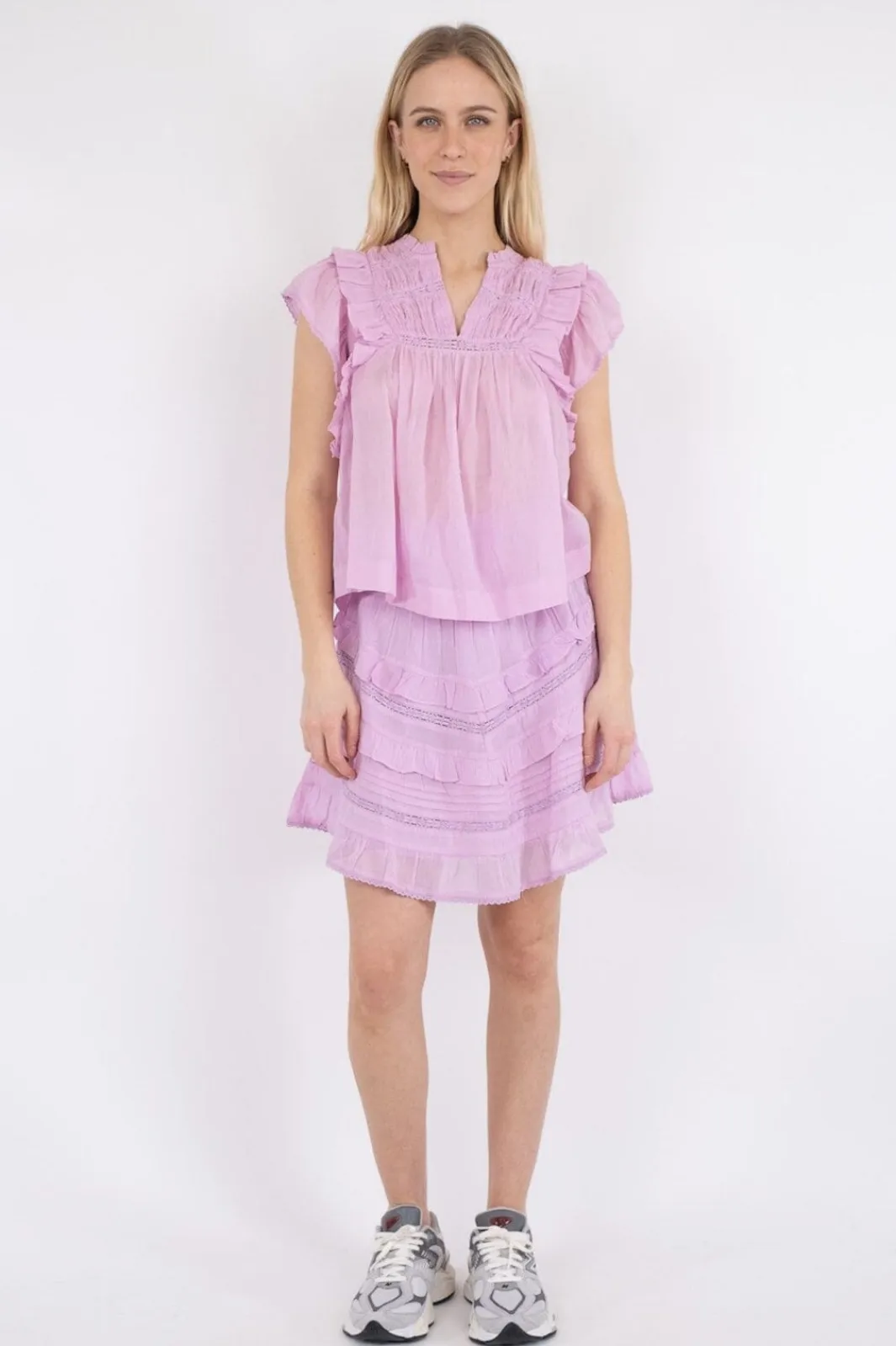 Outlet Neo Noir Jayla S Voile Top ROSE