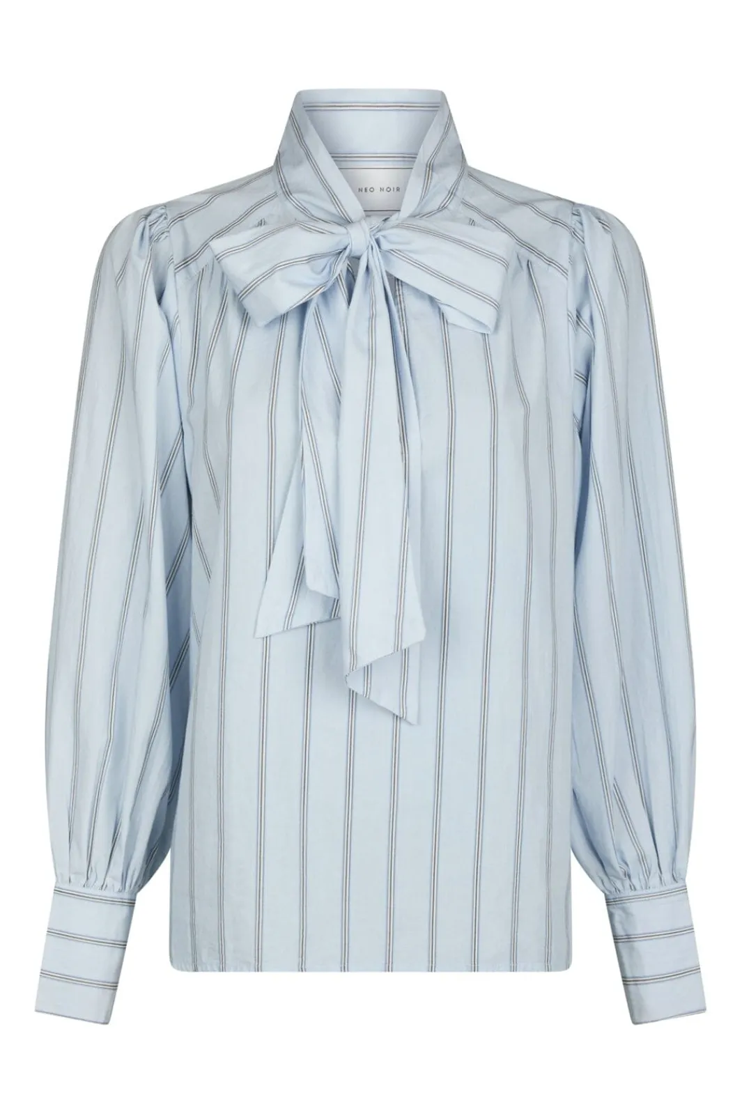 Sale Neo Noir Jaz Bow Stripe Blouse 166718 145