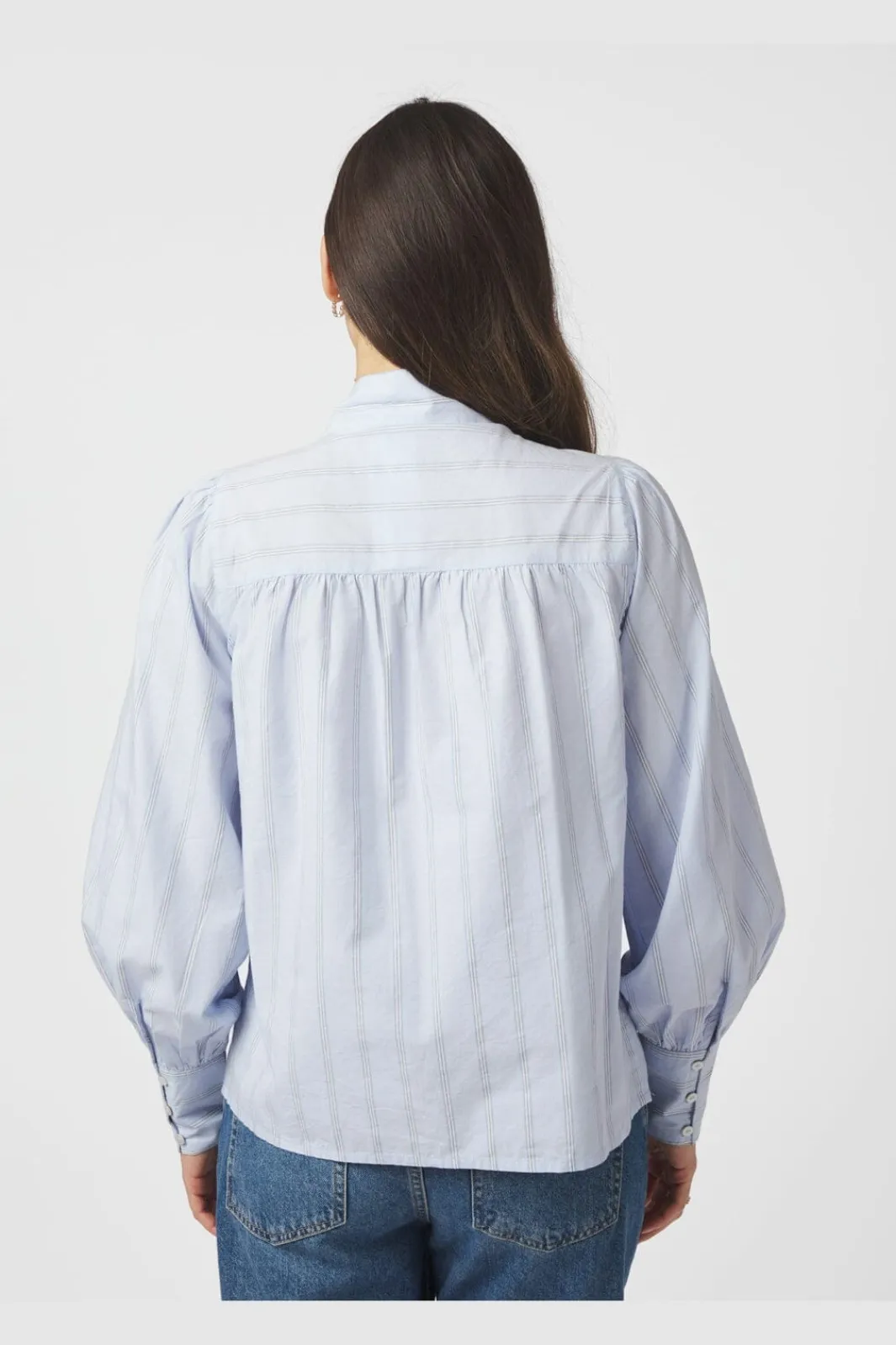 Sale Neo Noir Jaz Bow Stripe Blouse 166718 145