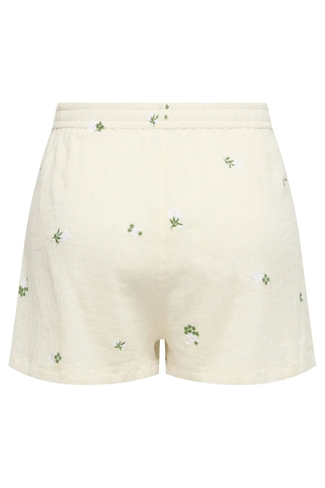 Best JDY alba Shorts 4941512 Cloud Dancer Embroidery