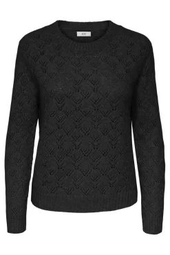 JDY amanda Life L/S O-Neck Pullover Knt 4907203 Black