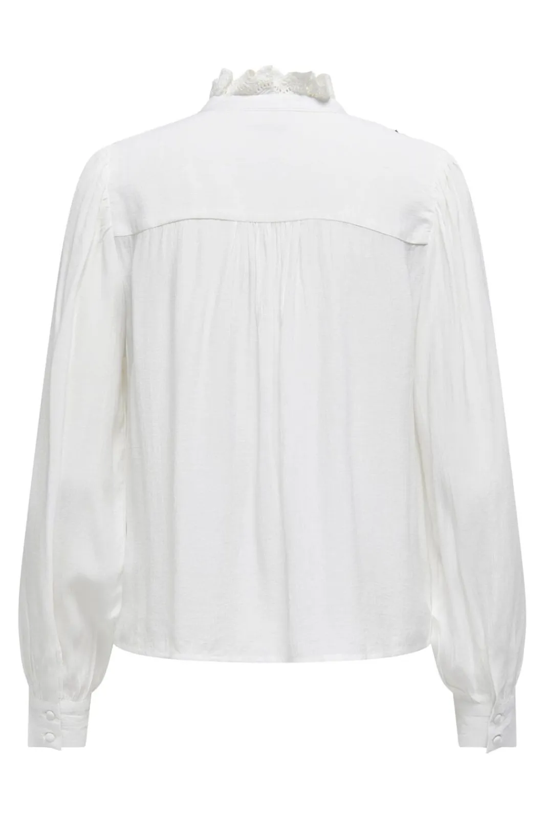 Best JDY amy L/S Frill Shirt 4746806 Cloud Dancer