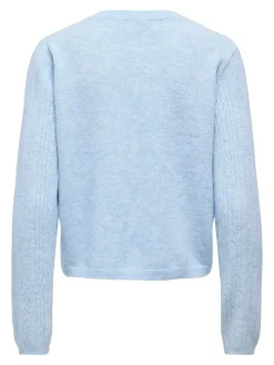 Best JDY april Life L/S O-Neck Cardigan Knt 4989000 Cashmere Blue Melange