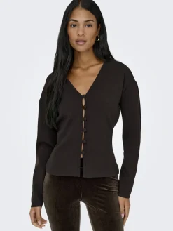 Online JDY astra L/S Reversible Cardigan Knt 4992128 Chocolate Torte