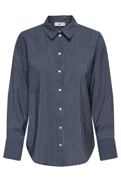 Sale JDY barlie Life L/S Shirt Dia 4905941 Navy Blazer Cloud Dancer