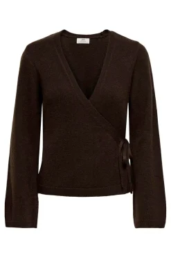 Sale JDY becky L/S Wrap Cardigan Knt 5101882 Mole Melange