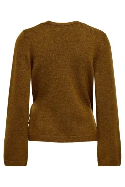 Clearance JDY becky L/S Wrap Cardigan Knt 5101793 Bison Melange