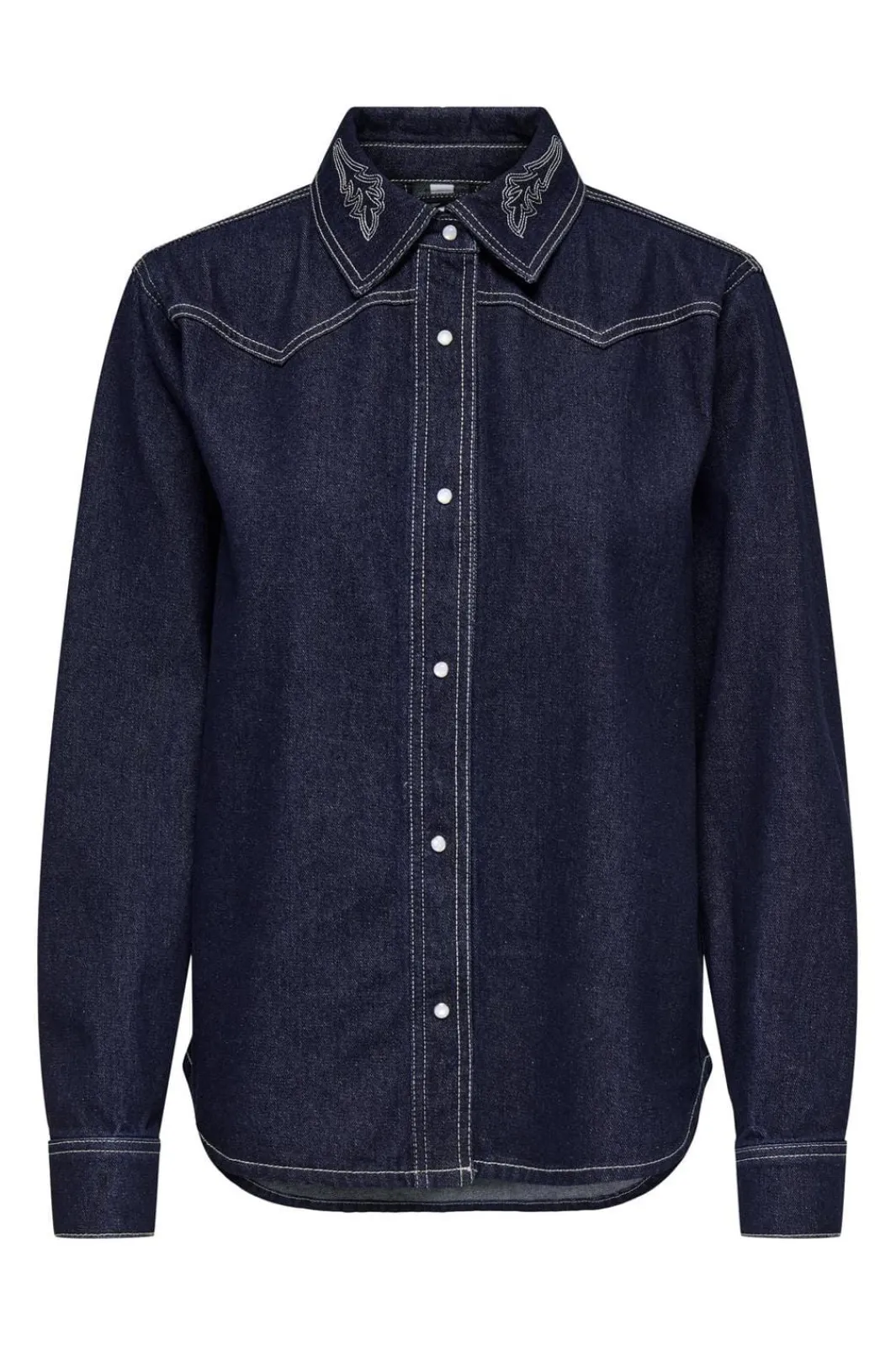 Discount JDY bella Embroidery Shirt 4743674 Dark Blue Denim