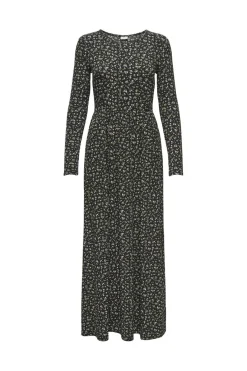 Best JDY bowie Life L/S Dress 4903898 Black Ditzy Flower