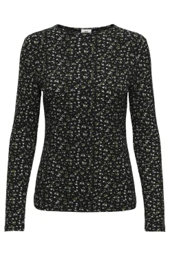 Online JDY bowie Life L/S O Neck Top 4903905 Black Ditzy Flowers