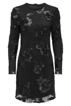 Clearance JDY casablanca L/S Mesh Short Dress 5069408 Black