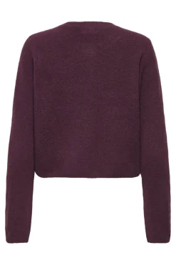 Best JDY chloe Life L/S Cardigan Knt 4894698 Winetasting Melange