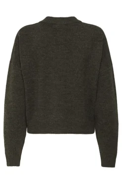 Hot JDY debbie L/S O-Neck Cardigan Knt 4843113 Slate Black Melange