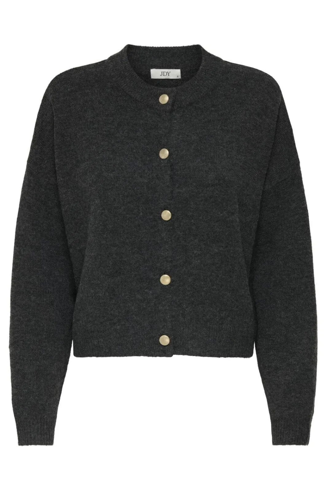 New JDY debbie L/S O-Neck Cardigan Knt 4838112 Dark Grey Melange