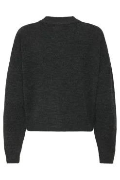 New JDY debbie L/S O-Neck Cardigan Knt 4838112 Dark Grey Melange