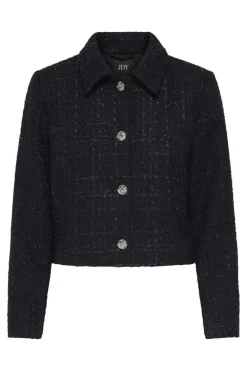 Clearance JDY denver L/S Boucle Blazer Tlr 4846254 Total Eclipse Lurex Boucle