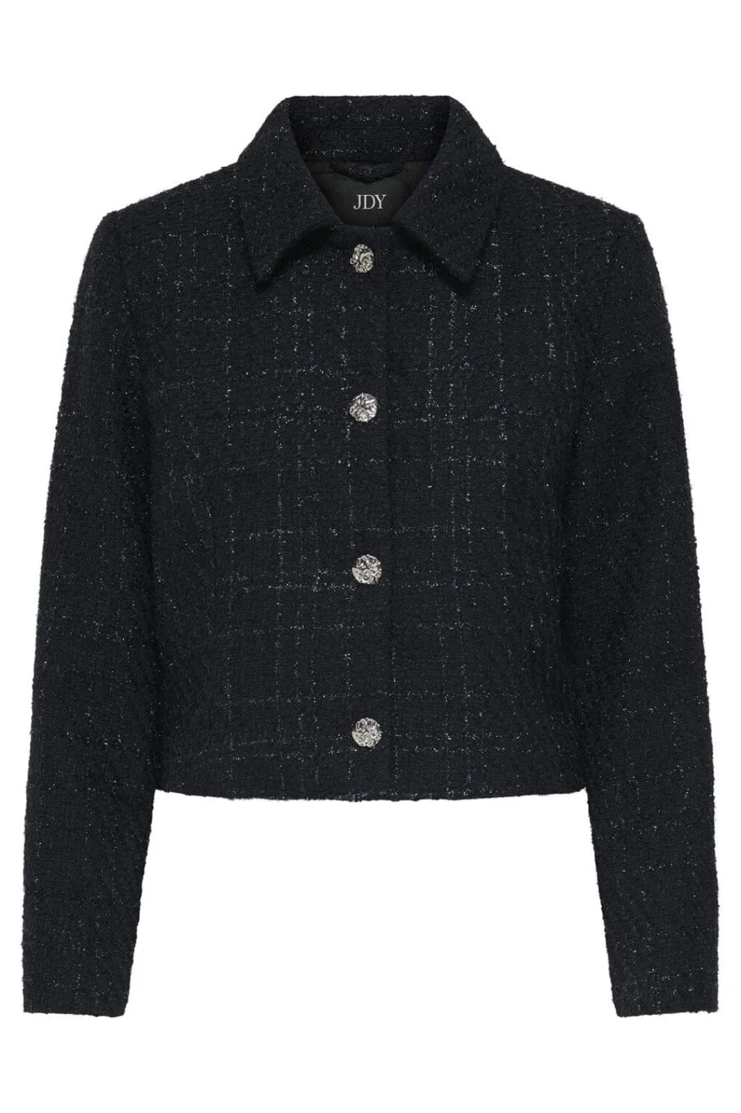 Clearance JDY denver L/S Boucle Blazer Tlr 4846254 Total Eclipse Lurex Boucle