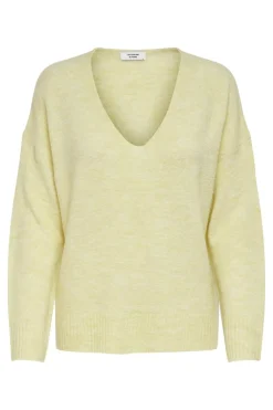 Best JDY elanora L/S V-Neck Pullo. Knt 3638243 Pastel Yellow Melange